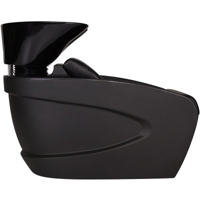 Myjnia fryzjerska Vanity - czarna - biała misa -Fotele fryzjerskie Ayala 48h- 